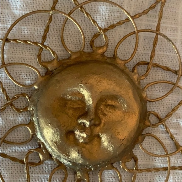 Holiday Gold Sun Metal Ornament - Picture 6 of 7